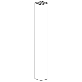 Classic Shaker White - POST5X5X42